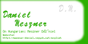 daniel meszner business card